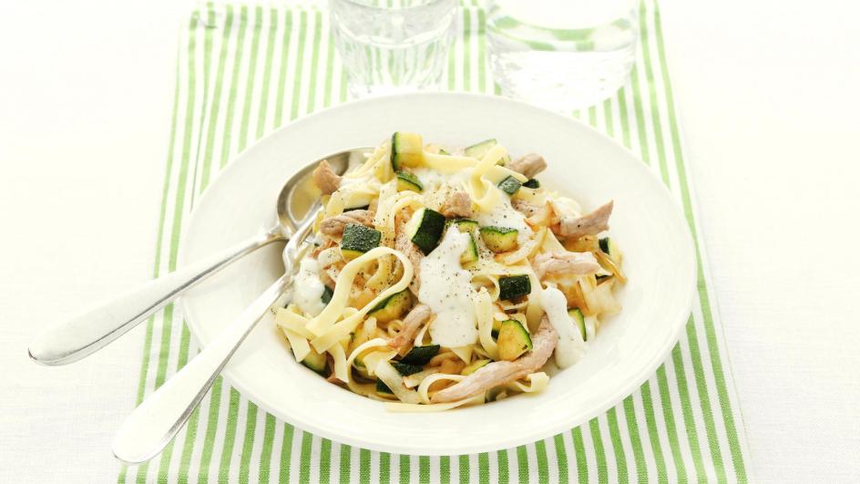 Tagliatelle met romig varkensvlees