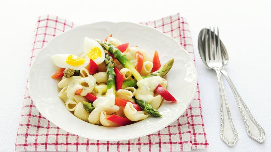 Pasta met groene asperges