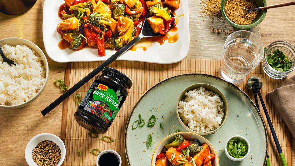 Kip Teriyaki met rijst