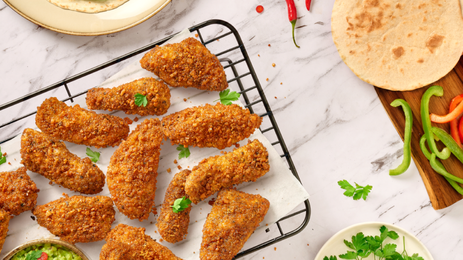 Tex Mex Air Fryer Kip Wraps met Guacamole