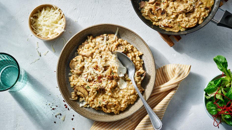 Paddenstoelen risotto met champignon