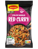 Maggi roerbaknoedels red curry