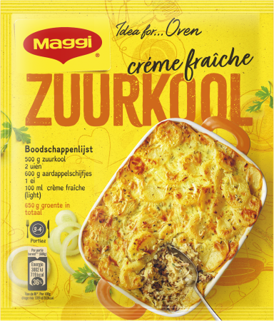 MAGGI Ovenschotel zuurkool crème fraîche