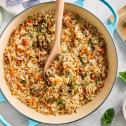 Pilaf met  champignon en wortel