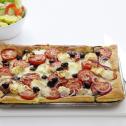 Quiche met geroosterde tomaat en geitenkaas