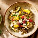 Orzo met Mediterraans gegrilde groenten
