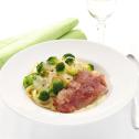 Italiaanse varkensschnitzels met broccoli en tagliatelle