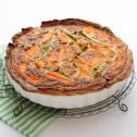 Quiche met wortel en sperziebonen