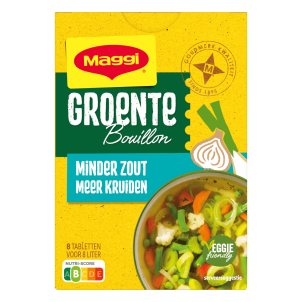 MAGGI Groentebouillon minder zout, meer kruiden