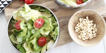 Groene salade met provencaalse dressing