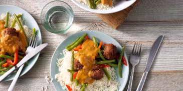 Basisrecept: MAGGI Hollands Pannetje Sperziebonen jachtsaus met hamlapjes