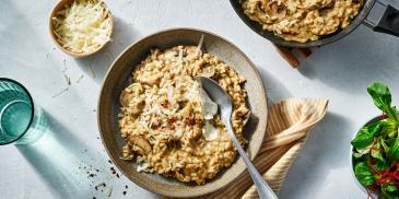 Paddenstoelen risotto met champignon
