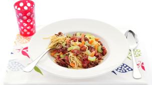 Italiaanse gehaktsaus met spaghetti